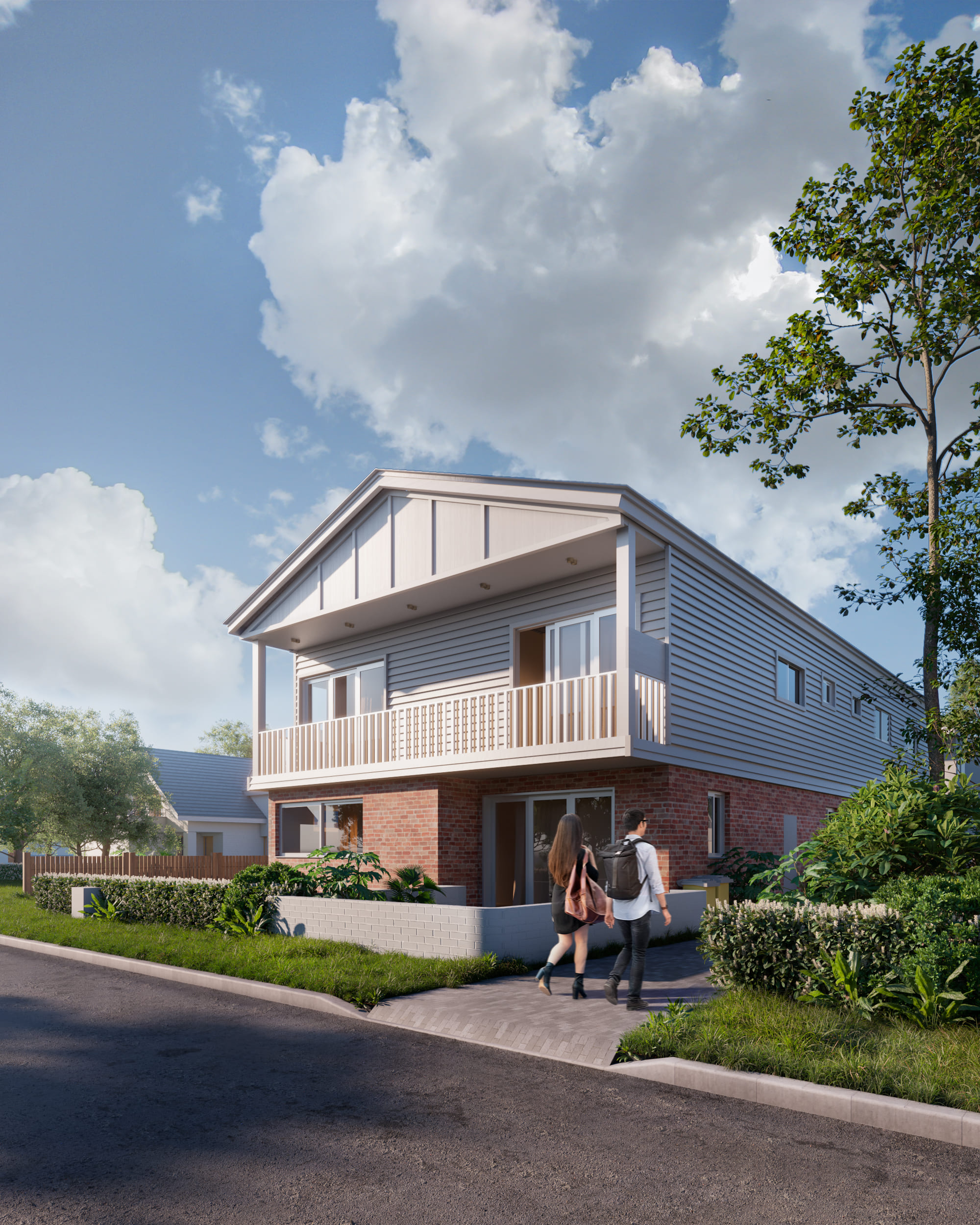 Vivienda Suburban — Frente